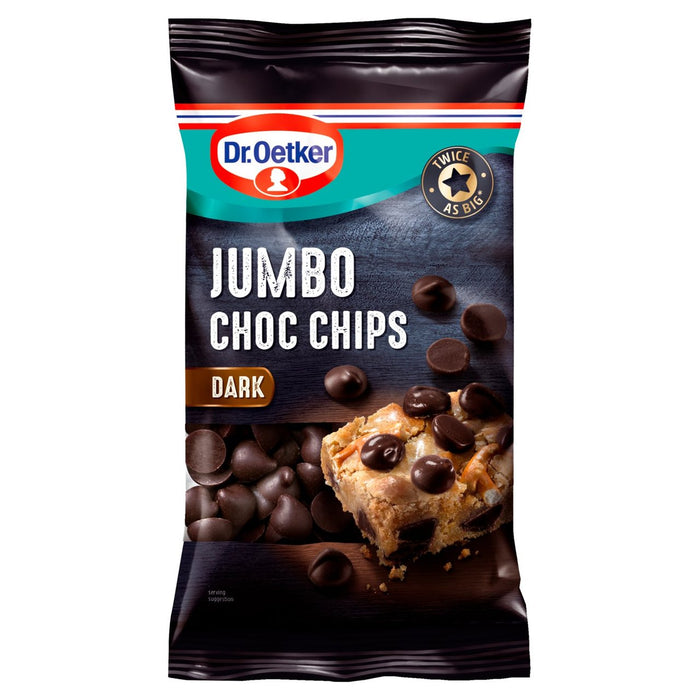 Dr. Oetker Jumbo Chips de chocolate negro 125G