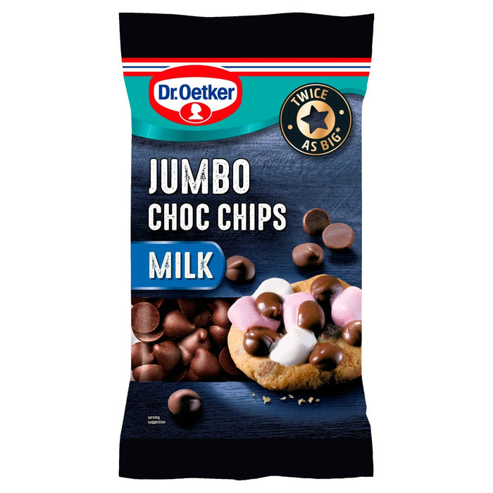 Dr. Oetker Jumbo Milk Chocolate Chips 125g