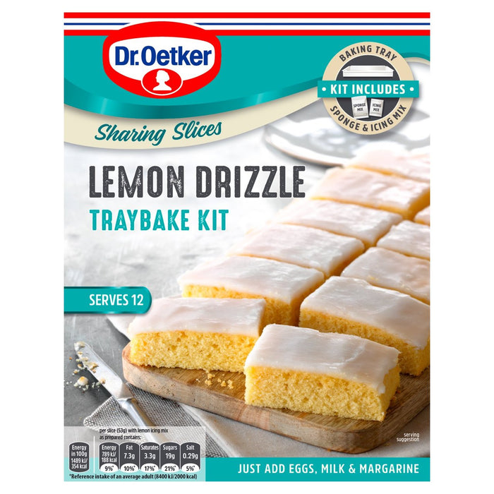 Dr. Oetker Lemon Drizzle Traybake Kit 375g