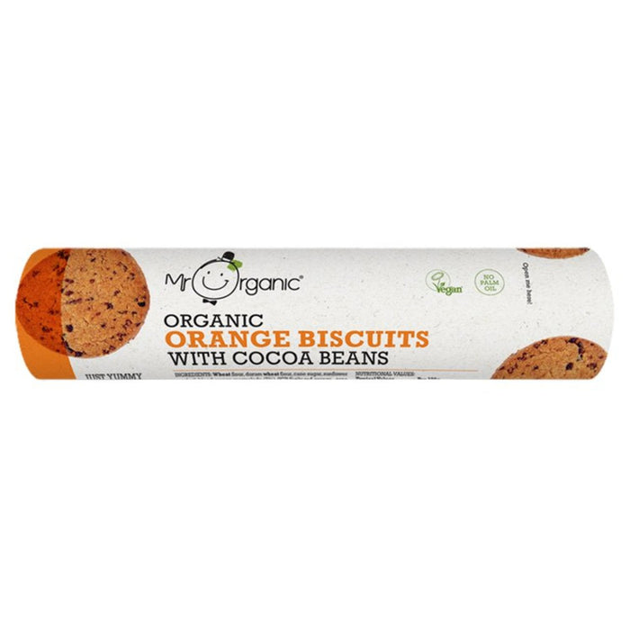Mr Biscuits orange biologiques avec des fèves de cacao 250g