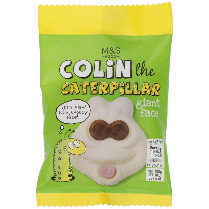 M & S Colin el Caterpillar Giant Chocolate Face 40G