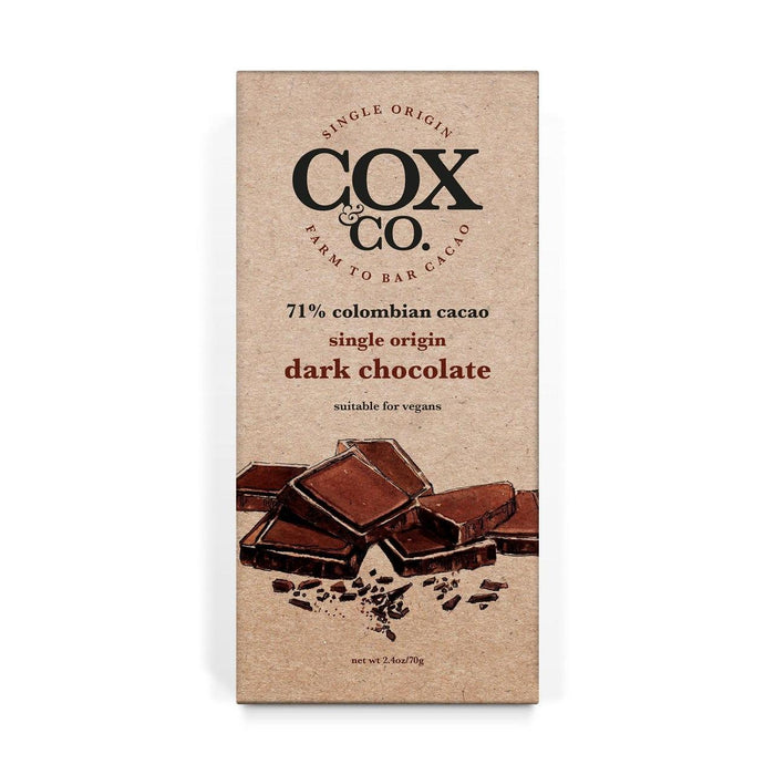 Cox & Co. 71% barre de chocolat noir 70g
