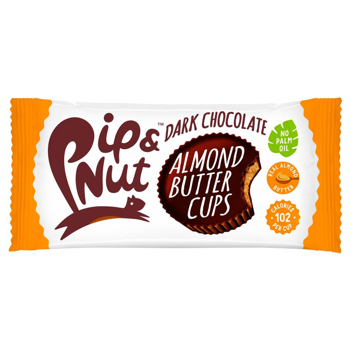 Pip & Nut Dark Chocolate Almond Mitter Cups 34G