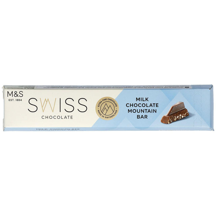 M & S Swiss Milk Chocolate Mountain Bar 100g