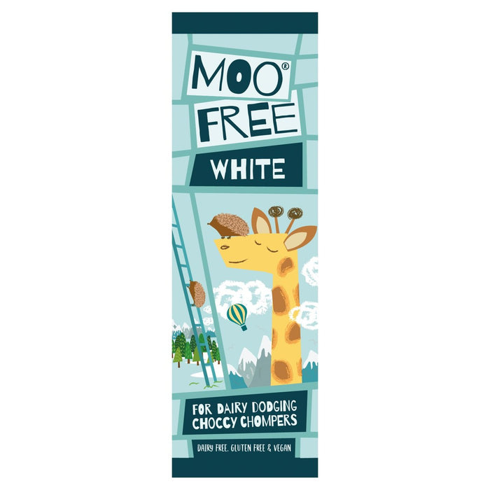 Moo gratis lácteos gratis vegano chocolate blanco mini bar 20g