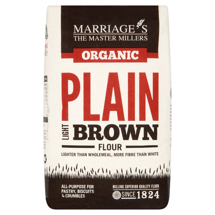 Farine à plaine brun biologique du mariage 1kg