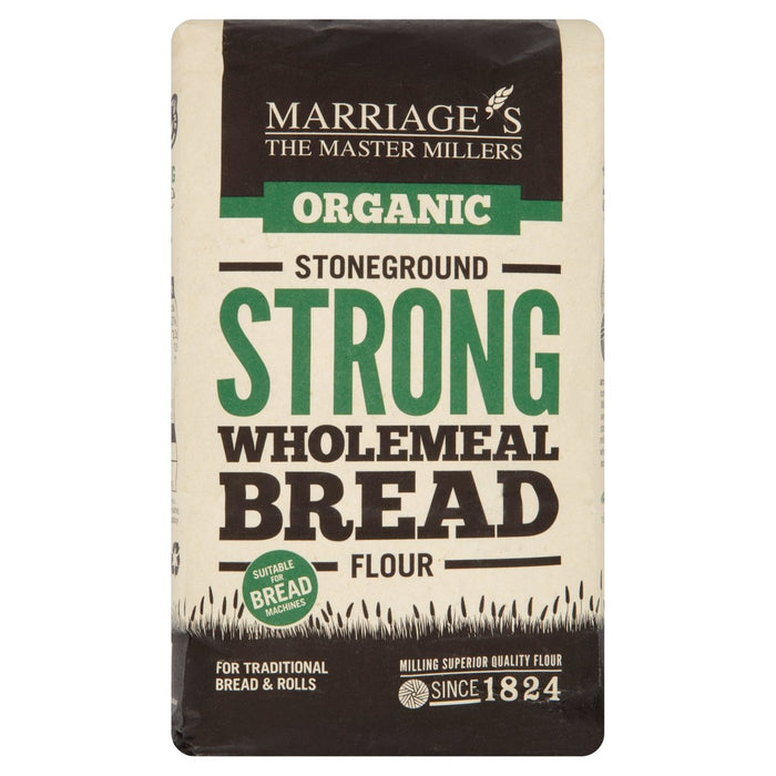 دقيق خبز القمح الكامل العضوي القوي من ماريجيز 1 كجم