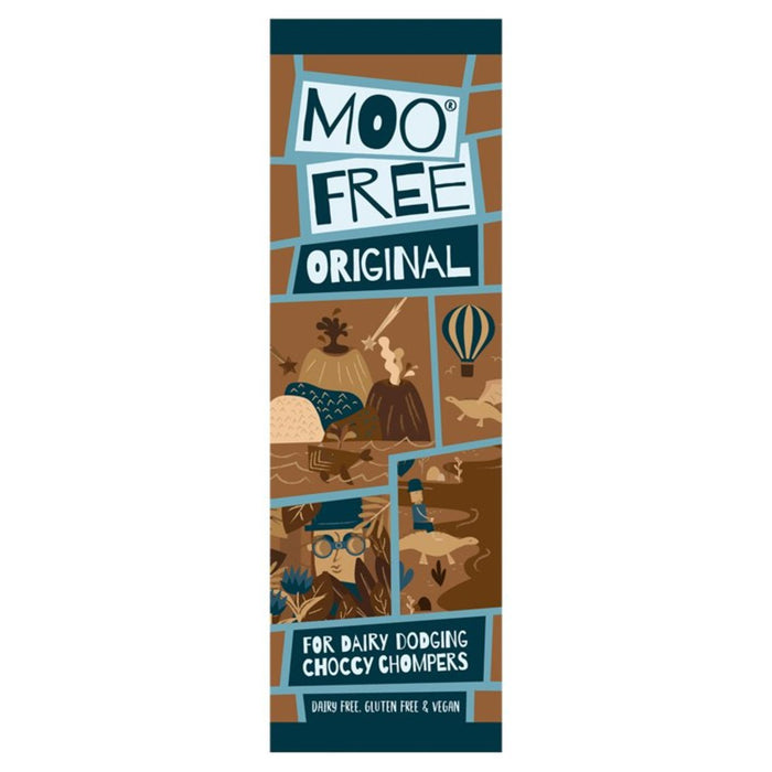 Moo Free Molkerei Free Vegan Original Schokoladen -Mini -Bar 20g