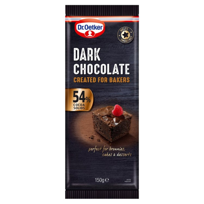 Dr Oetker Dark 54% Chocolate Bar 150g