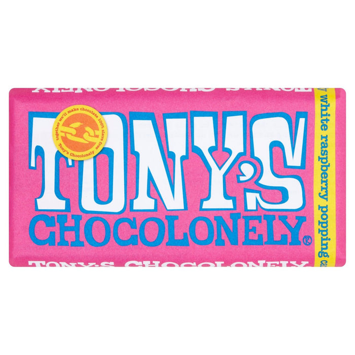 Tony's Chocolonely White Raspberry Popping Candy 180g
