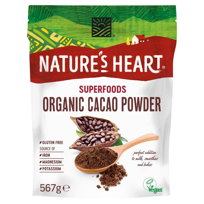 Poudre de cacao biologique du cœur de la nature 567g