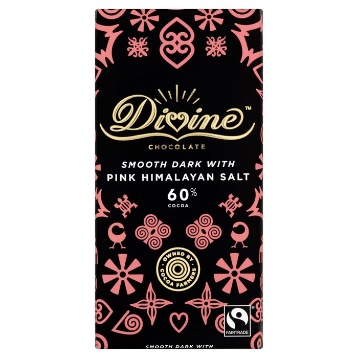 Divine 60% Chocolate noir rose himalayen Sel 90g