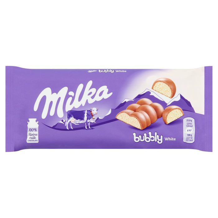 Mila Bubbly White Chocolate Bar 95G