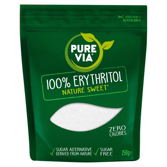 Pur via 100% erythritol keto édulcorant granules 250g
