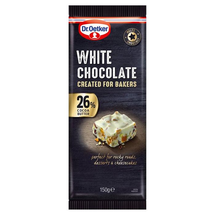 Dr. Oetker White 26% Chocolate Bar 150g