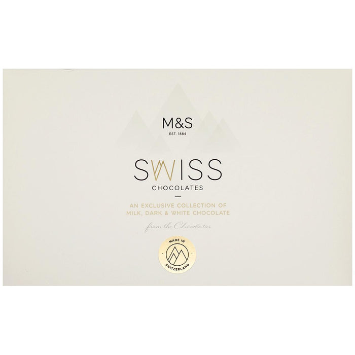Assortiment de chocolat suisse M&S 145g