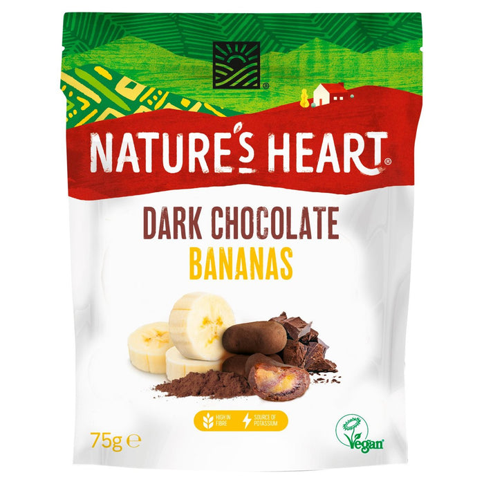 Nature's Heart Bananas de chocolate negro 75G