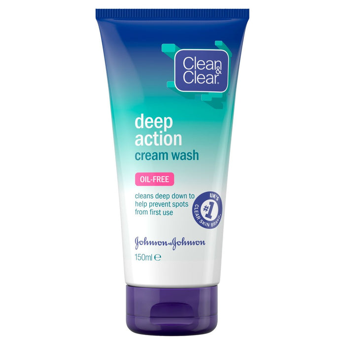 Saubere und klare tiefe Action Ölfreies Creme Gesichtswäsche 150 ml