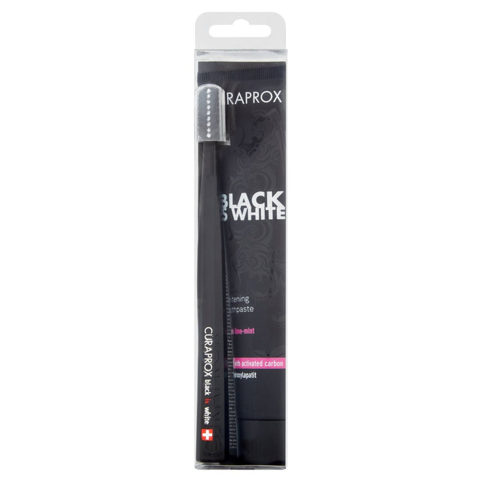 Curaprox Black is White Toothpaste with 5460 Brush 90ml