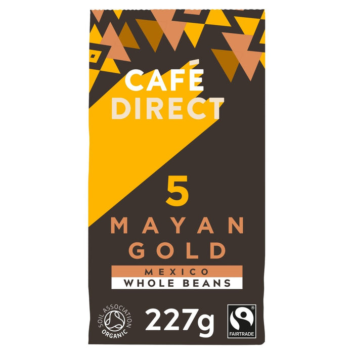 Cafedirect حبوب قهوة مايا جولد المكسيك العضوية ذات التجارة العادلة 227 جم