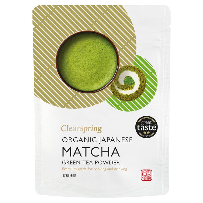 ClearSpring Organic Premium Matcha Té verde en polvo 40G
