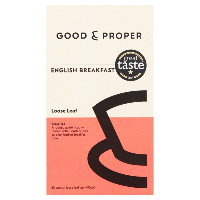 Good & Proper Tea Loose Leaf English Breakfast Tea 90g
