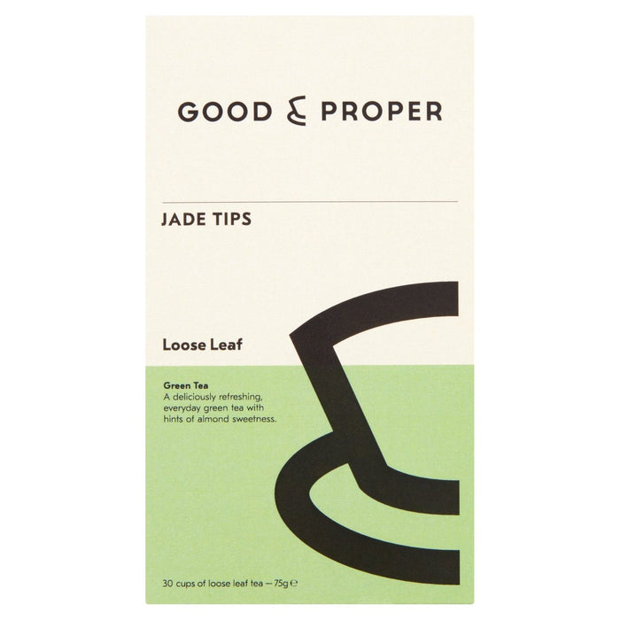 Good & Proper Tea Loose Leaf Jade Tips Green Tea 75g