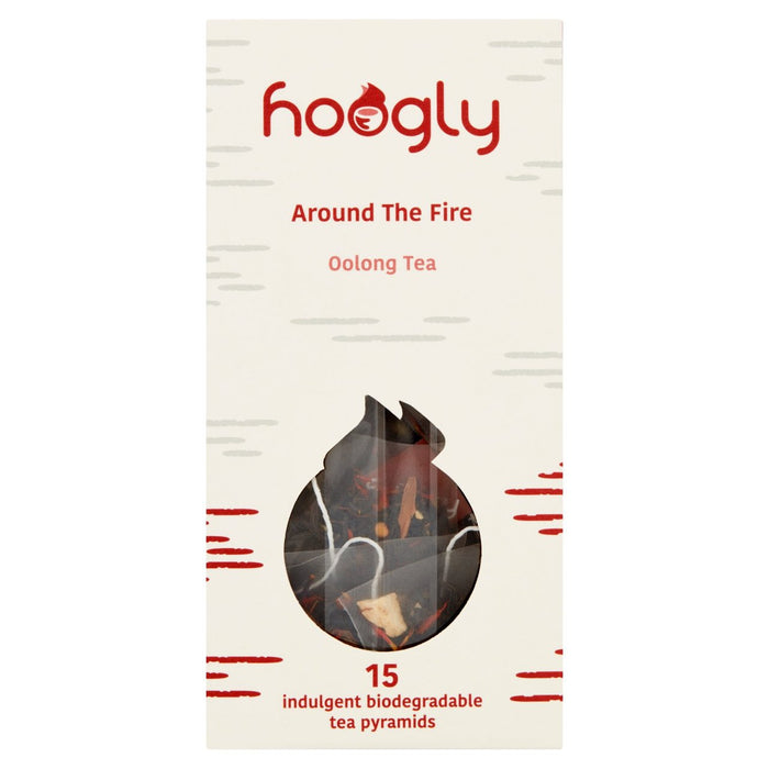 Hoogly Tea Around the Fire Oolong / Lapsang Souchong Tea Pyramid Bags 15 per pack