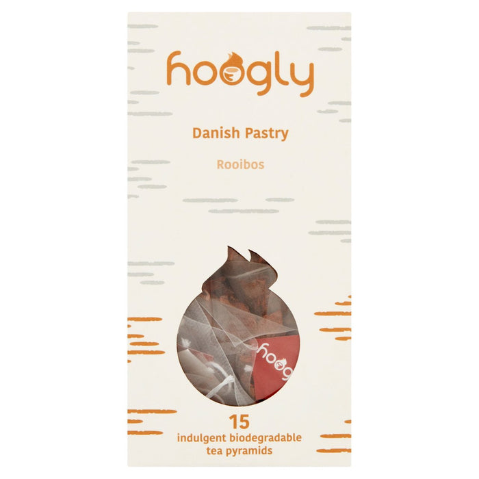 Hoogly Tea Dänische Gebäck -Tee -Pyramidenbeutel 15 pro Packung