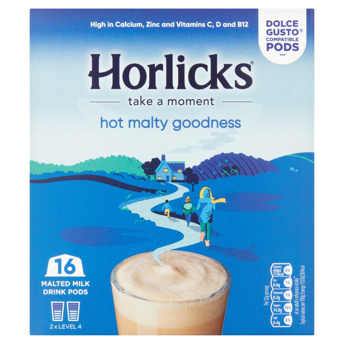 Horlicks Dolce Gusto compatible con vainas 8 por paquete