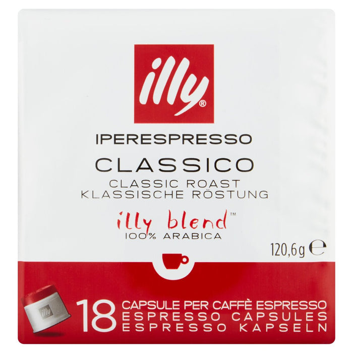illy ipperespresso cápsulas clásicas 18 por paquete