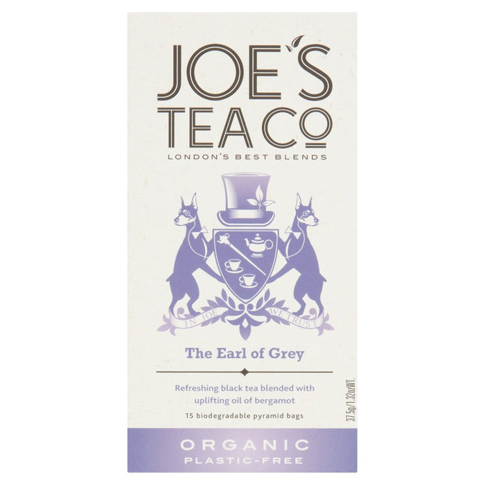 Joe's Tea Co. Le comte de Gray Organic 15 par paquet