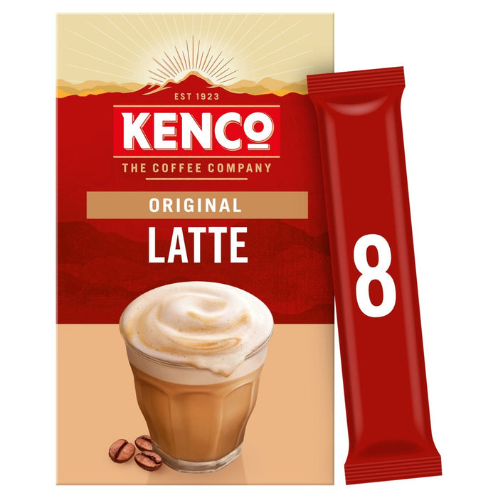 Kenco Cappio Latte Instant Coffee Sachets 8 por paquete