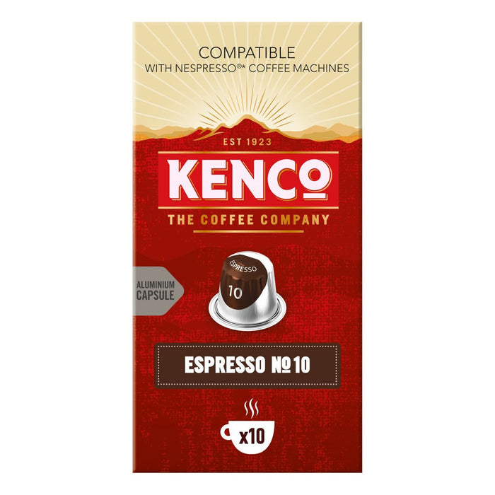 Kenco -Reichintensität 10 Kaffeekapseln 10 pro Packung