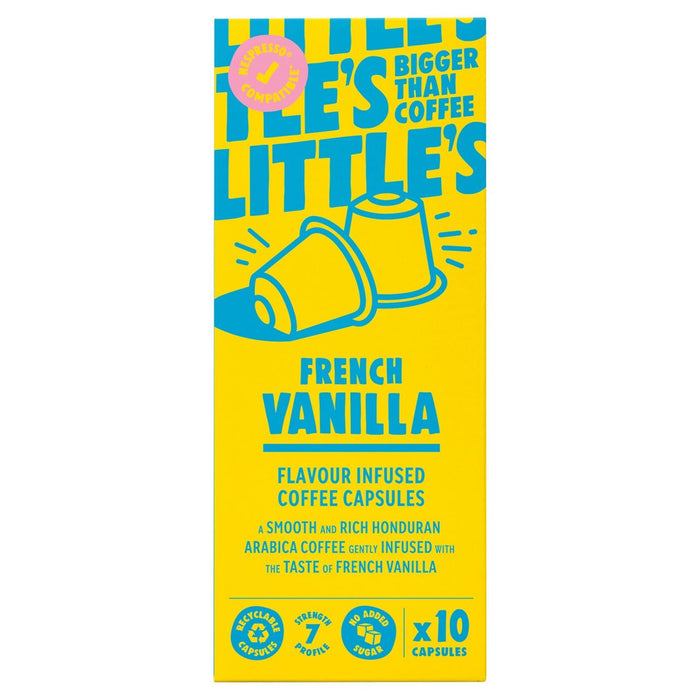 Cápsulas compatibles con nespresso de vainilla francesa de Little 10 por paquete