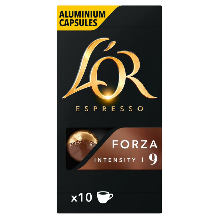 L'or Espresso Forza Intensität 9 Kaffeekapseln 10 pro Pack