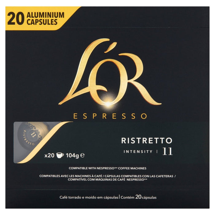 L'Espresso Ristretto intensité 20 par pack