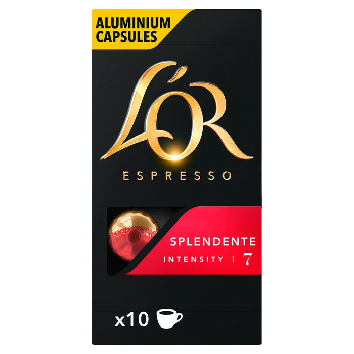 L'or Espresso Splendente Intensität 7 Kaffeekapseln 10 pro Packung