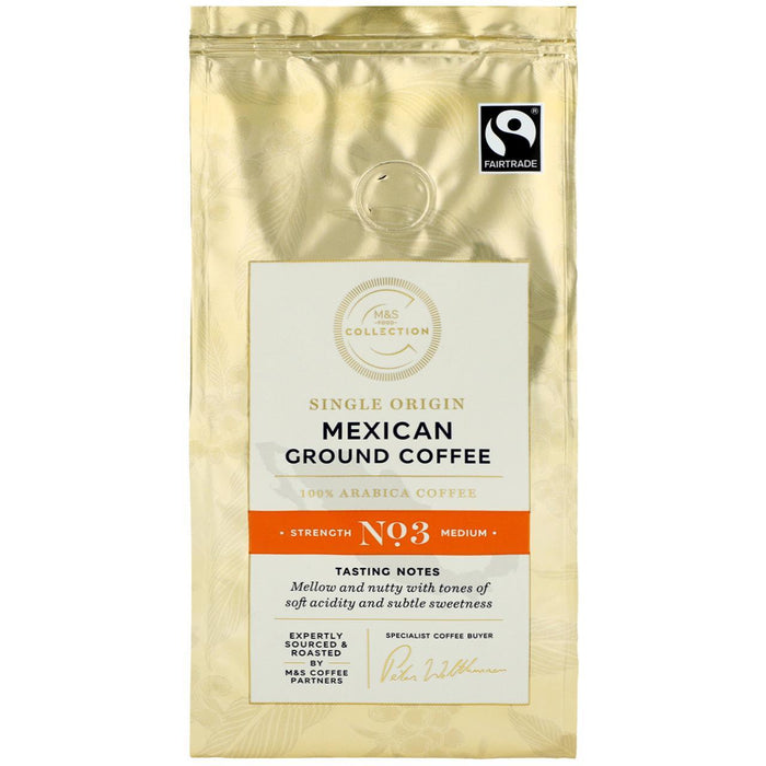مجموعة إم آند إس القهوة المكسيكية المطحونة ذات التجارة العادلة 227 جم