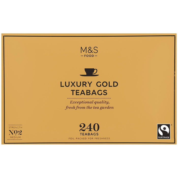 Sachets de thé M&S Gold 240 par paquet
