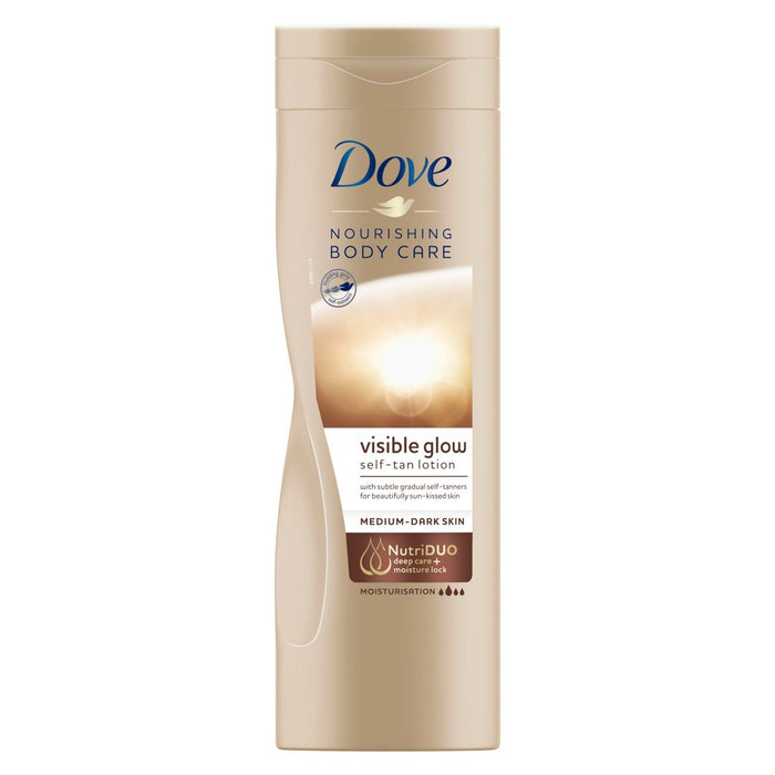Dove Visible Glow Medium to Dark self tan lotion 400ml