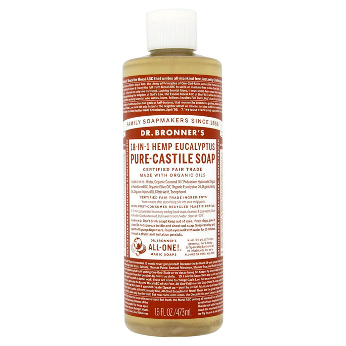 Dr. Bronner's Eucalyptus Organic Multi-Purpose Pure-Castille Liquid Soap 473ml