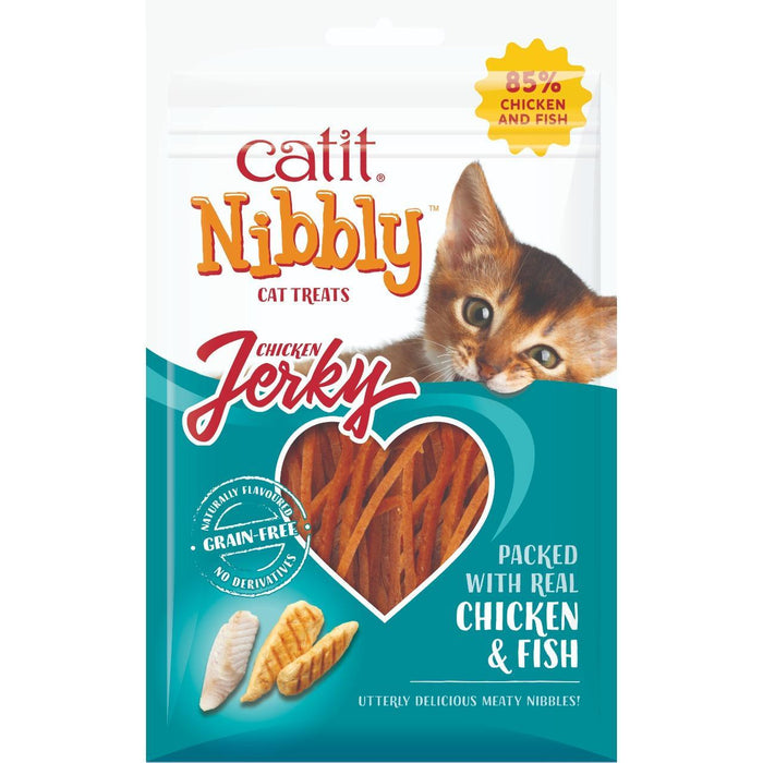 Catit Nibbly Jerk Chicken & Fish Cat Treat 30g