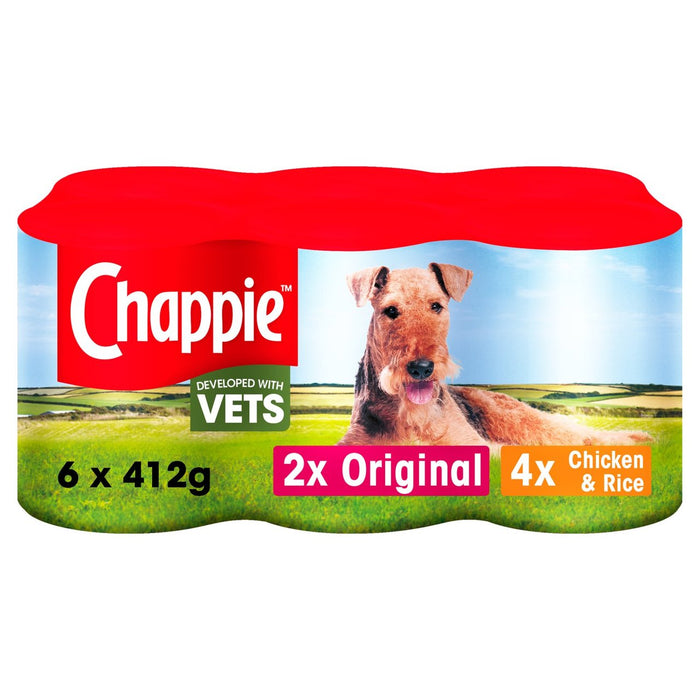 تشابي - علب طعام الكلاب الرطبة المفضلة في رغيف 6 × 412 جم