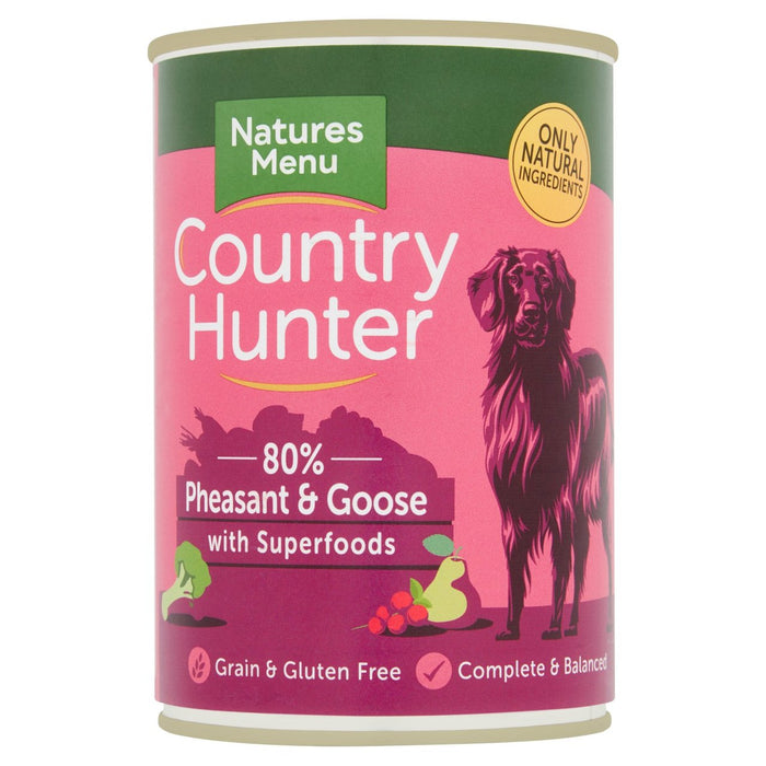 Country Hunter 80% Pheasant et oie avec des superaliments pour chiens humides aliments 400g