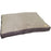 Earthbound Faux Suede Two Tone Grey Flat Dog Cushion Bed Small