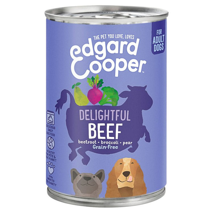 إدجارد آند كوبر طعام الكلاب الرطبة الخالية من الحبوب مع لحم البقر، 400 جرام