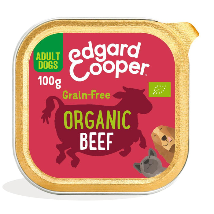 إدجارد آند كوبر طعام الكلاب الرطبة الخالية من الحبوب مع لحم البقر العضوي 100 جرام