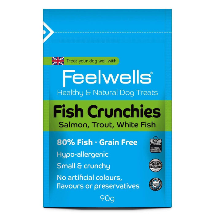 فيلويلز - حلوى السمك المقرمشة الخالية من الحبوب للكلاب 90 جم