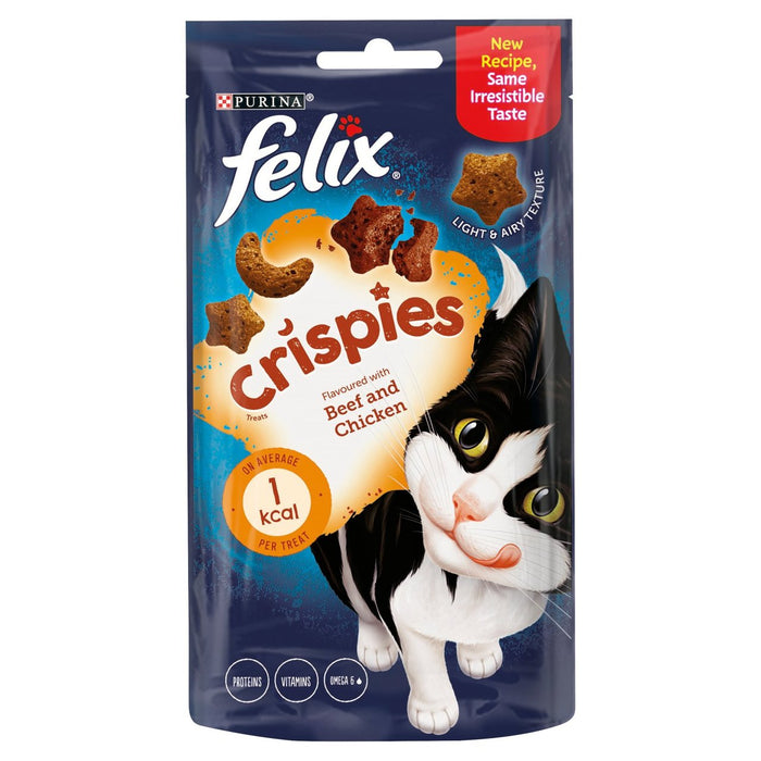 فيليكس كريسبيز حلوى القطط باللحم البقري والدجاج 45 جرام